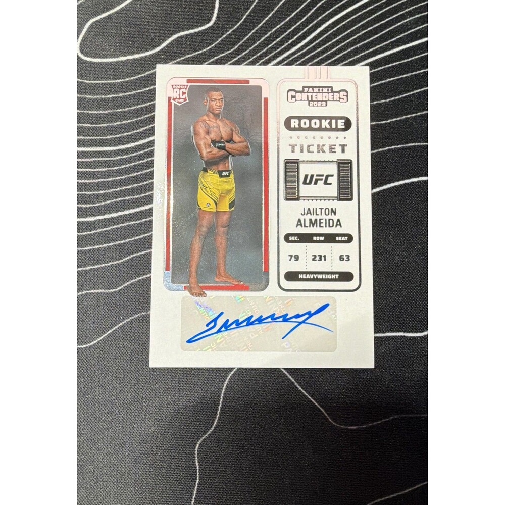 2023 Panini Chronicles UFC - Contenders Rookie Season Ticket Jailton Almeida...